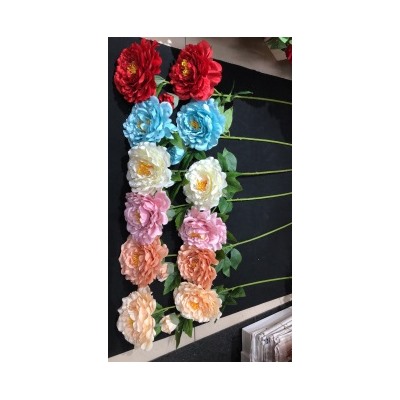 Цветок искусственный Пион 80 см / GT41-21 /уп 100/400/ (белый)