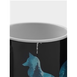 Кружка - хамелеон Доляна «Таинственная лиса», 350 мл, керамика, небольшие дефекты