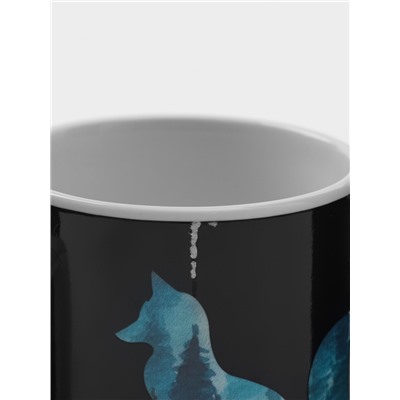 Кружка - хамелеон Доляна «Таинственная лиса», 350 мл, керамика, небольшие дефекты