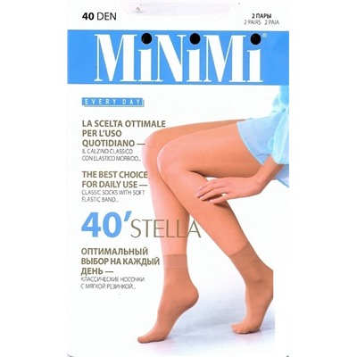 Stella 40 calz. (Носки женские полиамидные 2 пары, MiNiMi )