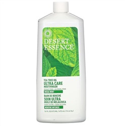 Desert Essence, Полоскание для рта Ultra Care с мятой, 16 ж. унц. (473 мл)