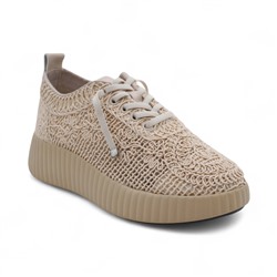 Кроссовки AF66-3 бежевые п/п