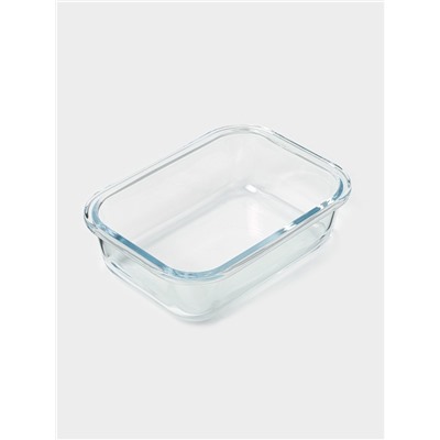 Контейнер Доляна Cook and Freeze, 650 мл, 17.5×13×6 см, с крышкой, жаропрочное стекло, МИКС