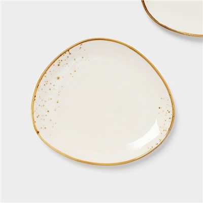 Блюда для подачи Magistro «Церера», набор 2 шт., 18×16×1.5 см, фарфор, белые