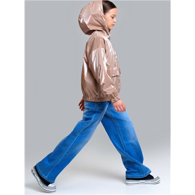 Куртка текстильная с полиуретановым покрытием для девочек (ветровка)