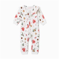 Комбинезон детский MINAKU Winter, рост 62-68 см, белое