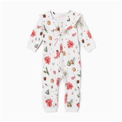 Комбинезон детский MINAKU Winter, рост 62-68 см, белый