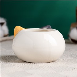 Декоративный горшок для цветов «Котёнок», 200 мл, 8.7×5.8×6 см, керамика, МИКС, Greengo