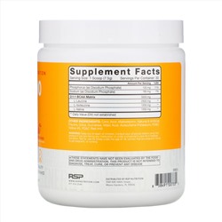 RSP Nutrition, BCAA 5000, водорастворимые аминокислоты с разветвленной цепью, апельсин и манго, 5000 мг, 225 г (7,94 унции)