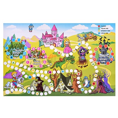 Настольная игра-ходилка "Замок принцессы"