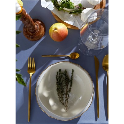 Скатерть «Этель» Agate, 150×110 см, серо-голубая