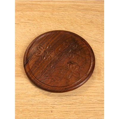 Подставка под горячее «Штурвал», набор 6 шт., 12×11.5×6.8 см, дерево шишам