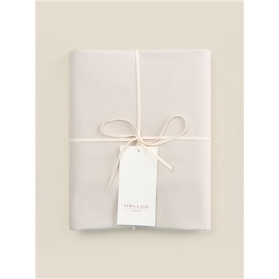 Простыня 1.5-спальная SL Home Percale 300ТС, 160×235 см, молочная, хлопок 100%