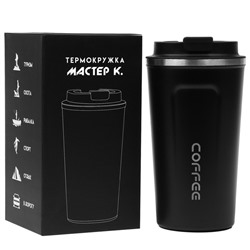 Термокружка, 500 мл, Original "Мастер К", сохраняет тепло 10 ч, черная