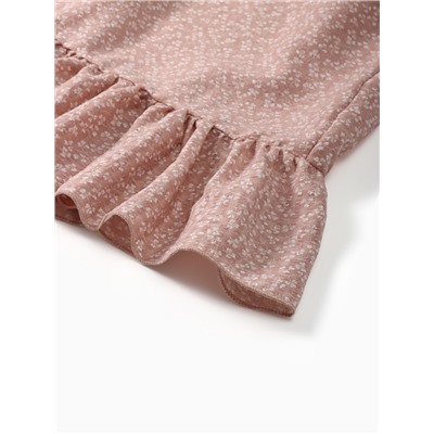 Платье мини женское с рюшами MIST, размер 44, розовое