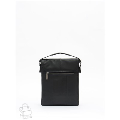 Сумка мужская кожаная 7618Z black Zinimsk в Новосибирске