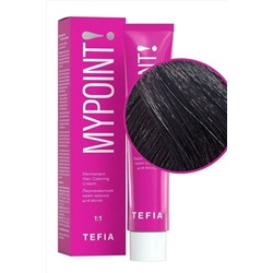 TEFIA Mypoint 4.81 Перманентная крем-краска для волос / Брюнет коричнево-пепельный, 60 мл KRISTALLER, 1116929