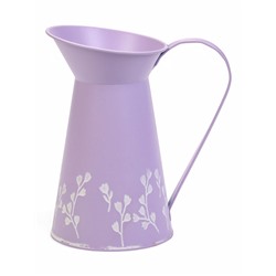 Кашпо - ваза «Кувшин Ландыши», 12×12×20 см, 1.5 л, лавандовое