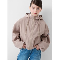 Куртка текстильная с полиуретановым покрытием для девочек (ветровка)