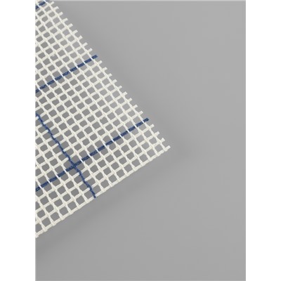 Канва страмин для вышивания, в клетку, №5, 48×48 см, белая, синяя