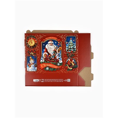 УЦЕНКА Коробка подарочная складная «Дед Мороз», 33.5×25.5×7.5 см