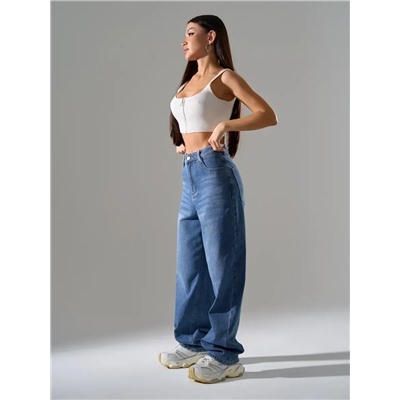 Джинсы багги мом