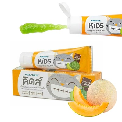 Органическая паста для зубов и десен ДЫНЯ Kolbadent Kids, 50 гр. Таиланд
