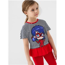 Комплект трикотажный для девочек: джемпер (футболка), брюки (легинсы)