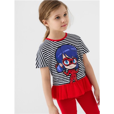 Комплект трикотажный для девочек: джемпер (футболка), брюки (легинсы)