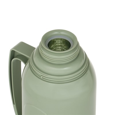 Термос 1.7 л, 14×34 см, со стеклянной колбой, сохраняет тепло 14 ч, зеленый