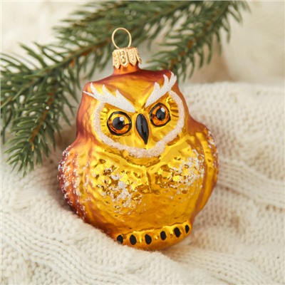 Ёлочная игрушка «Филин» h=7.3 см, МИКС