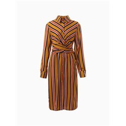 Платье миди женское MINAKU: Enjoy, жёлтое, размер 42