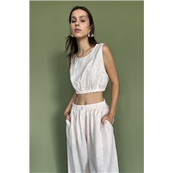 Костюм лён  SET031/02/Крем-брюле