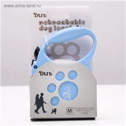 Рулетка DIIL, 4 м, до 20 кг, лента, голубая