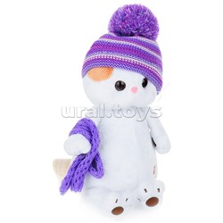 Кошка Ли-Ли в лиловом вязаном комплекте