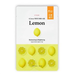 ETUDE Тканевая маска с экстрактом лимона / 0.2 Therapy Air Mask Lemon, 20 мл 20003