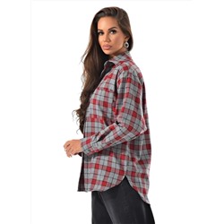 Женская рубашка в клетку оверсайз CRACPOT
