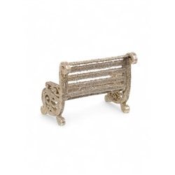 Ёлочное украшение «Праздничное сияние» скамейка, 7×9 см, золото