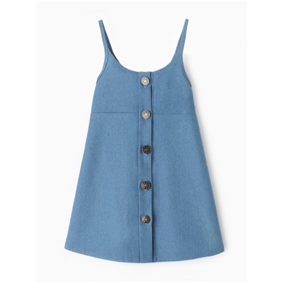 Сарафан для девочки MINAKU: Jeans collection, голубой, рост 152 см