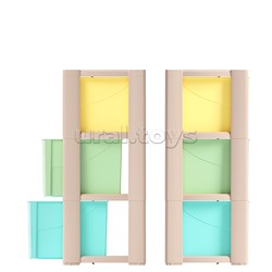 Комод "Колорит" цветной 3-х секцион