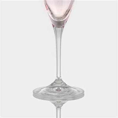 Набор бокалов для шампанского из хрустального стекла Bohemia Crystal «Кейт», 220 мл, 6 шт.
