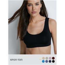 Omsa Топ OmS131 Майка "Toп" женская (кроп-топ на широких бретелях), PA
