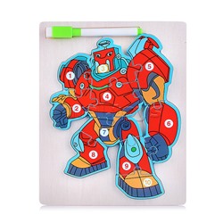 Пазл-вкладыш "Робот" в коробке