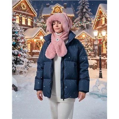 Шапка-шарф с ушками Зайка