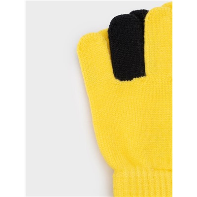 Перчатки детские трикотажные для девочек, 2 пары в комплекте