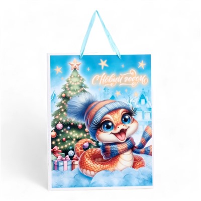 Пакет ламинированный вертикальный «Счастливая змейка», L 31×40×12 см