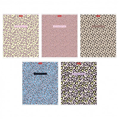 Тетрадь  48л клетка пластиковая обложка 300мкм "LEO-принт" (092368) Хатбер