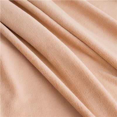 Плед «Этель», 150×200 см, корал-флис, бежевый