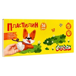 Пластилин  36цв 540 гр. со стеком ПКМ36-К Каляка-Маляка