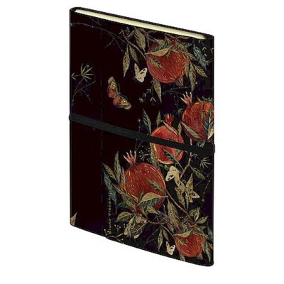 Ежедневник недатированный А5 192 стр. на резинке "FLORA.Гранат" 3-818/06 Bruno Visconti